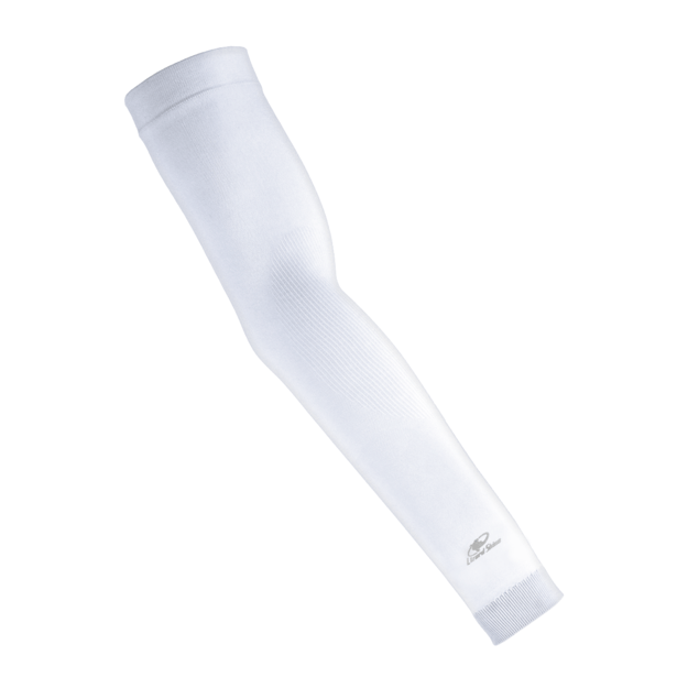 Lizard Skins Knit Arm Sleeve - Diamond White - YL/YXL