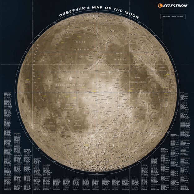 Celestron - Moon Map