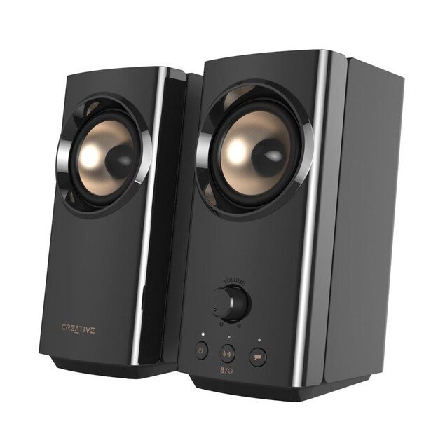 Creative - T60 Compact Hi-Fi 2.0 Speakers, Black