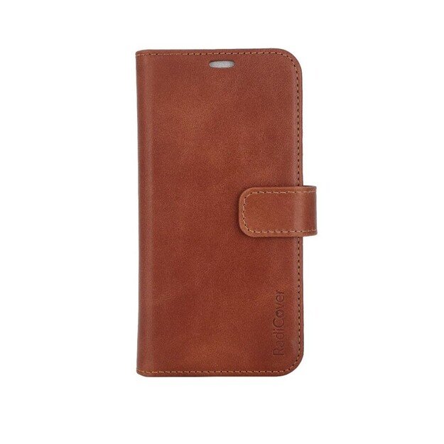 RadiCover - Radiation Protection Wallet Vegan Leather 2in1 MAGSAFE iPhone 15 Brown