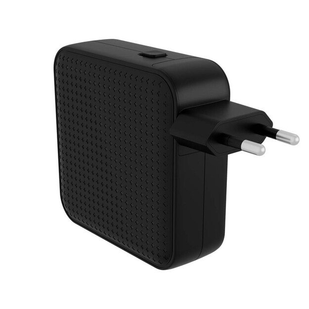 Hyper - HyperJuice 100W USB-C GaN Travel Charger (3C+1A) - Black