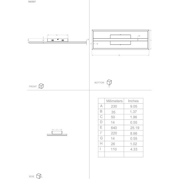 EGLO - Calagrano-Z ceiling lamp black L64 - RGB + TW - Zigbee, Bluetooth