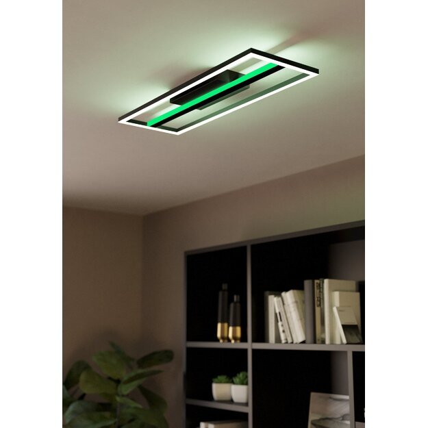 EGLO - Calagrano-Z ceiling lamp black L64 - RGB + TW - Zigbee, Bluetooth