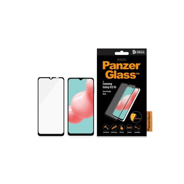 PanzerGlass - Samsung Galaxy A32 5G Case Friendly, Black