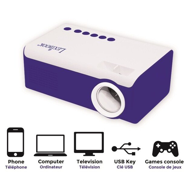 Lexibook - Mini Home Cinema Projector (PRJ150)