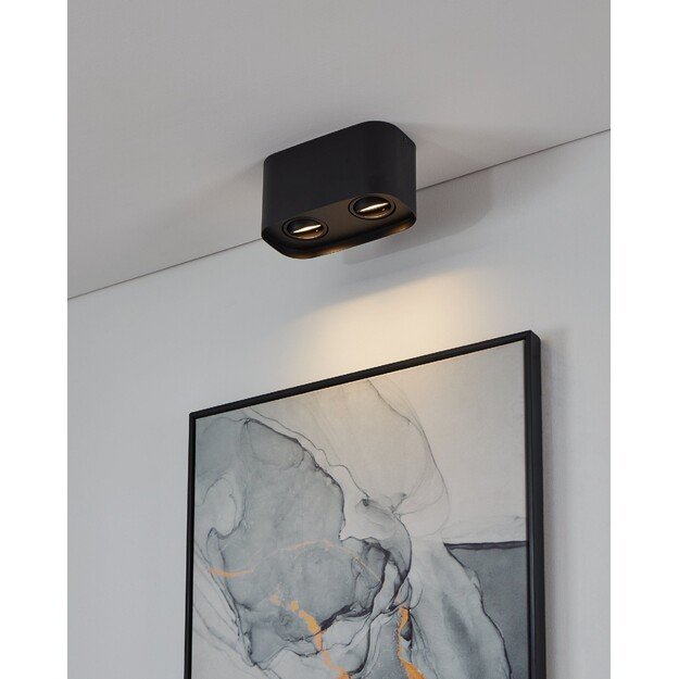 EGLO - Caminales-Z ceiling lamp black 12.5x24 - RGB + TW - Zigbee, Bluetooth