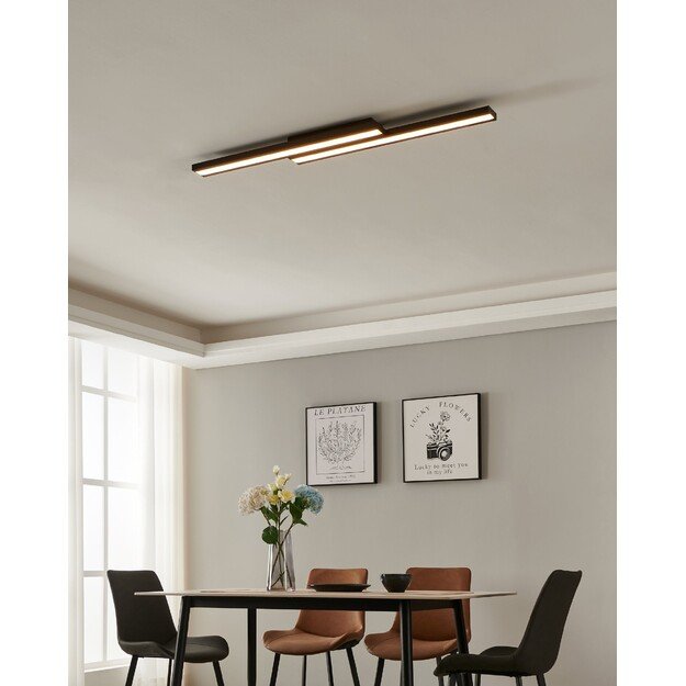 EGLO - Saliteras-Z ceiling lamp black - RGB + TW - Zigbee, Bluetooth