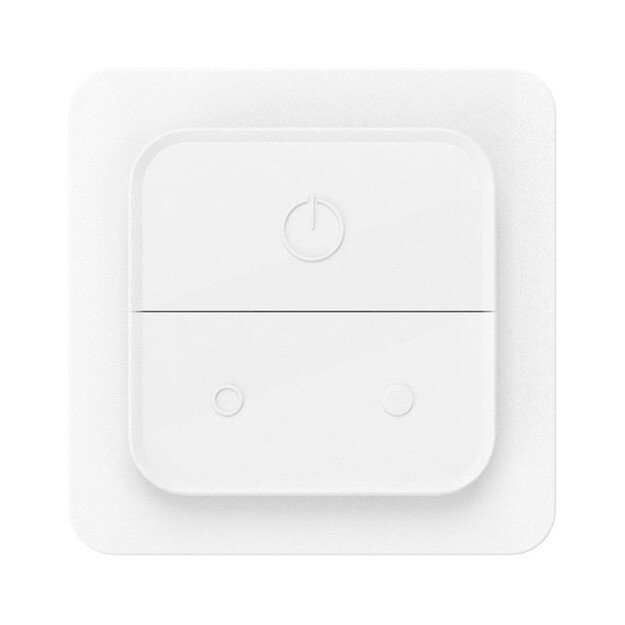 Eglo Connect. Z Wall Switch features a plastic structure in a white finish