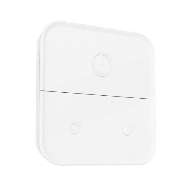 Eglo Connect. Z Wall Switch features a plastic structure in a white finish