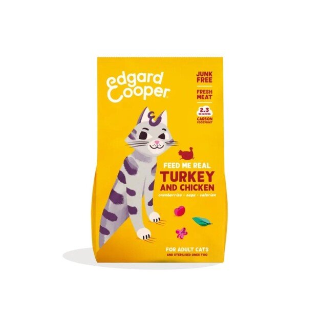 Edgard Cooper - Cat Adult Dryfood Turkey/Chicken - 325g