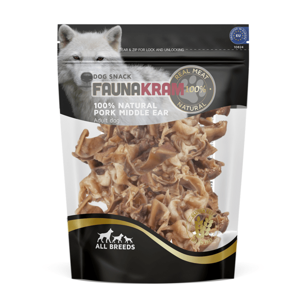 Faunakram - Natural Pork Middle Ear - 300g