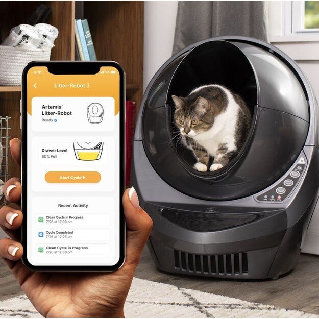 Whisker - Litter-Robot 3 Connect, Grey (LR3C-1200-CE)