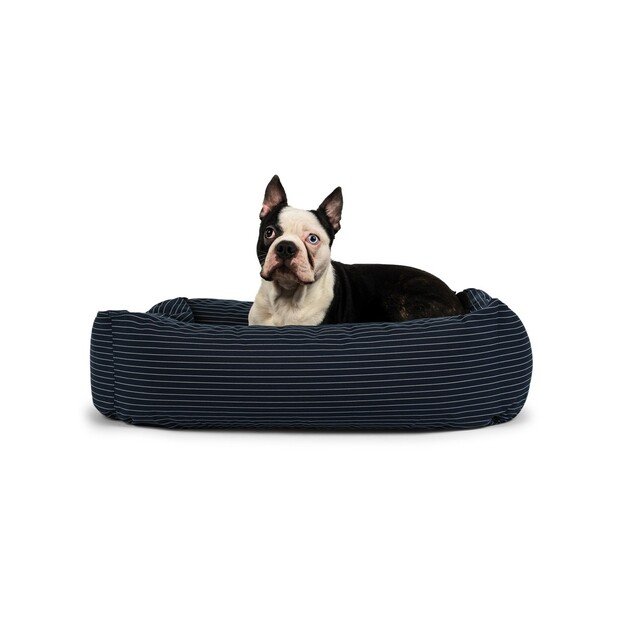 Fossflakes - PetBed Small 50x70 Navy Pinstripe - (PET-BED-050-070-103)