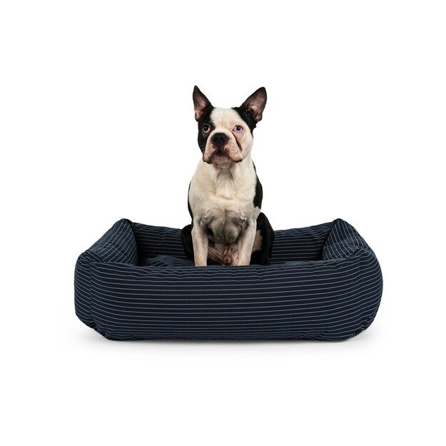 Fossflakes - PetBed Small 50x70 Navy Pinstripe - (PET-BED-050-070-103)