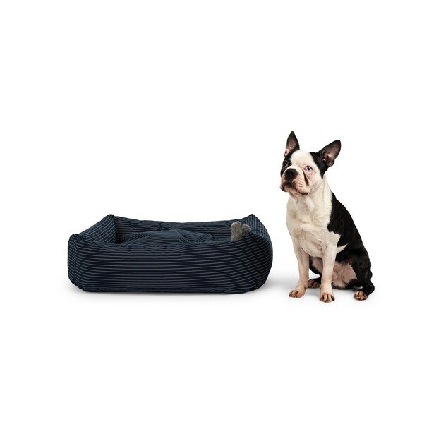 Fossflakes - PetBed Small 50x70 Navy Pinstripe - (PET-BED-050-070-103)