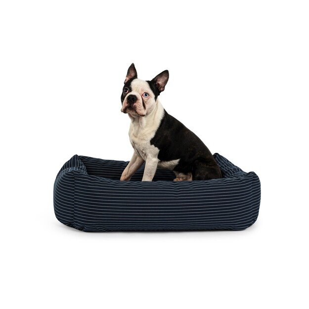 Fossflakes - PetBed Small 50x70 Navy Pinstripe - (PET-BED-050-070-103)