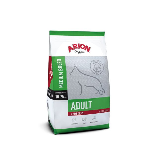 Arion - Dog Food - Adult Medium - Lamb & Rice - 12 Kg (105532)