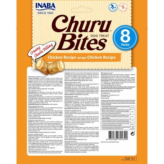 CHURU - Bites Chicken Wraps 8pcs- (675.5060)