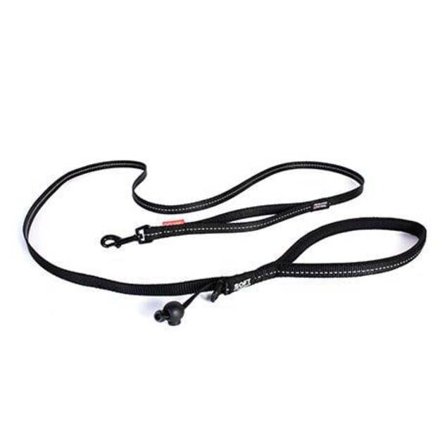 Ezydog -  Leash Soft Trainer Black Lite 12mm x 181Cm <12Kg - (605.0664)