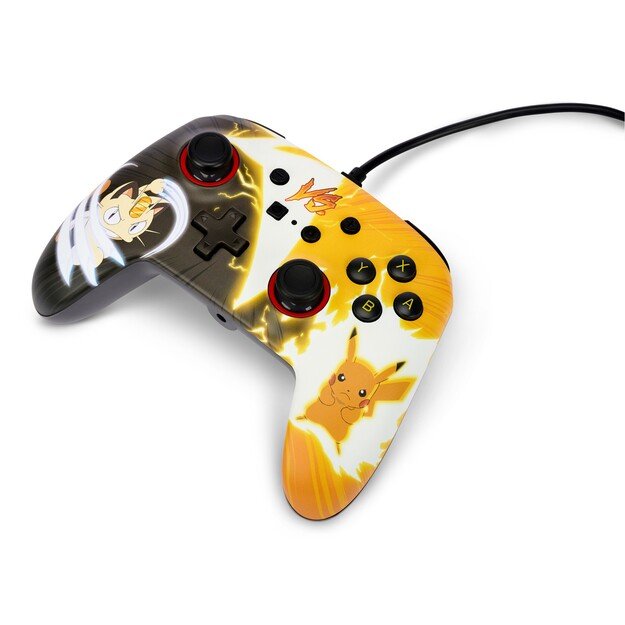 PowerA Enhanced Wired Controller - Nintendo Switch - Pikachu vs. Meowth