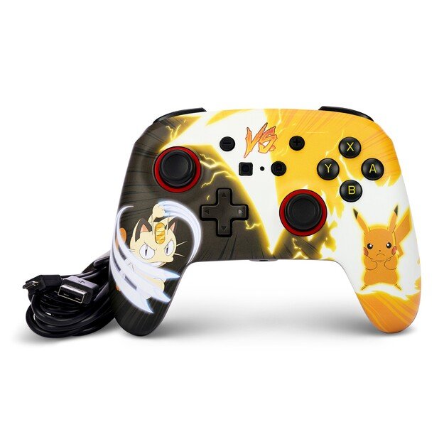 PowerA Enhanced Wired Controller - Nintendo Switch - Pikachu vs. Meowth