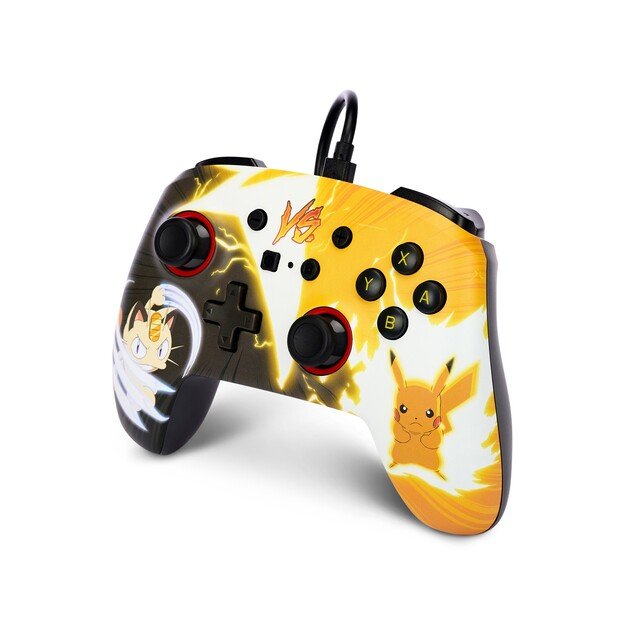 PowerA Enhanced Wired Controller - Nintendo Switch - Pikachu vs. Meowth