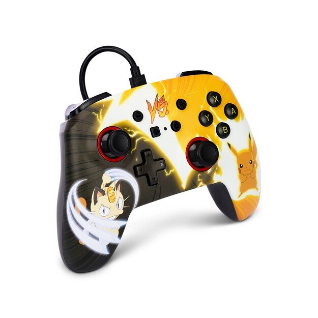 PowerA Enhanced Wired Controller - Nintendo Switch - Pikachu vs. Meowth