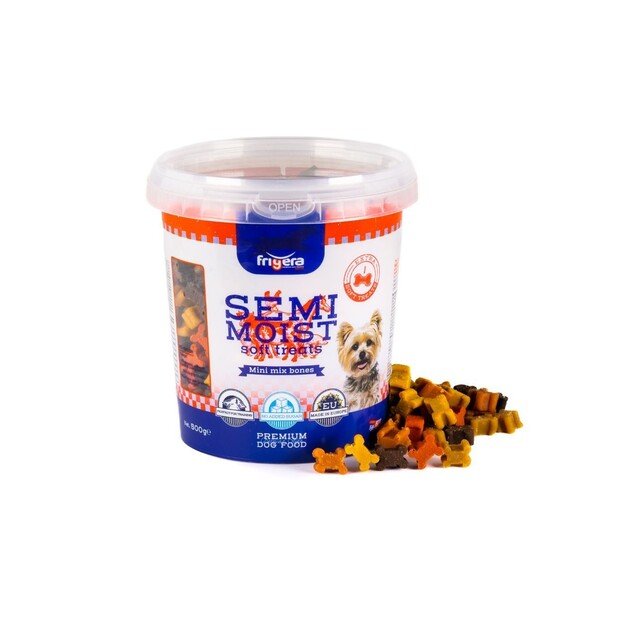 Frigera - Semi-Moist Treat Soft Mini Mix Bones 500g - (402285861232)