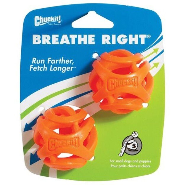 Chuckit - Breathe Right Fetch Ball Small 2 pk - (CHUC31931)