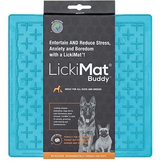 LICKIMAT - Dog lick mat Buddy Light Blue 20X20Cm - (645.5353)