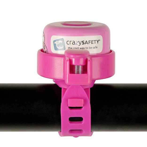 Crazy Safety - Pink Leopard Bicycle Bell for Kids - Unisize