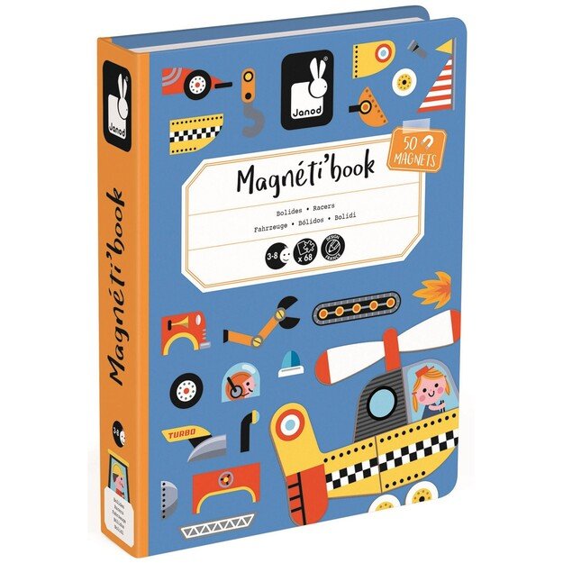 Janod - Magneti'Book - Racers - 50 magnets (LKJ2715) 3