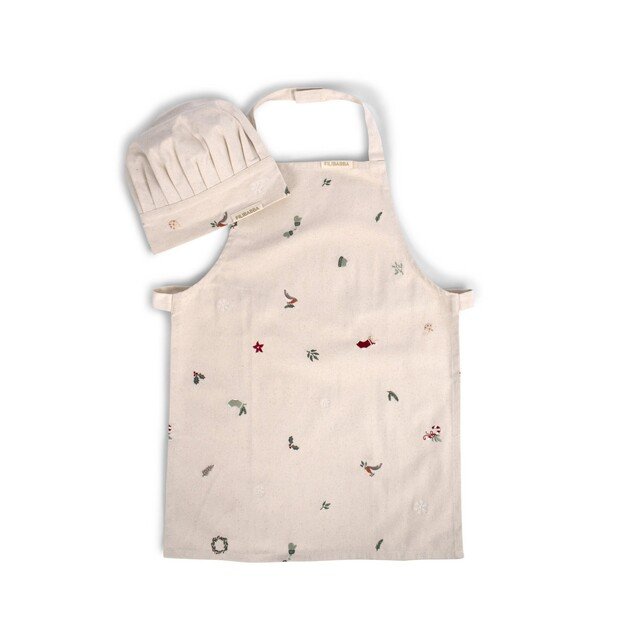 Filibabba - Embroidered apron and hat - Wonderful Winter -(FI-03307)