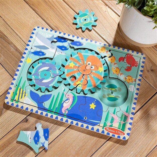 Melissa and Doug - Underwater Wooden Gear Puzzle - (31003)