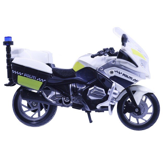 Motor 112 - Police motorcycle w. light & sound (18 cm) (I-1600007)