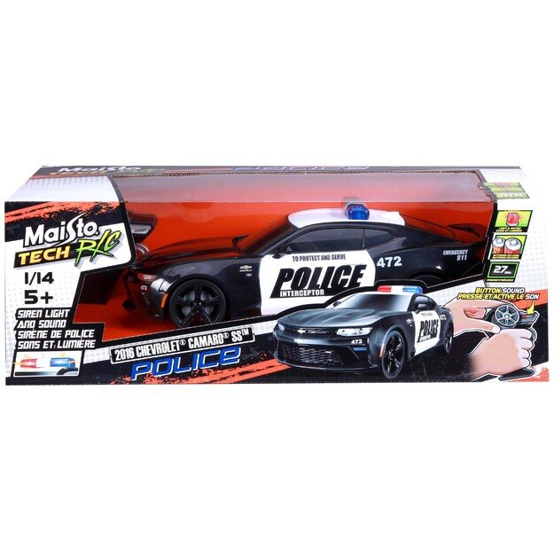 MAISTO R/C - Police Car–Chevrolet Camaro R/C 1:14 27/40Mhz  (140011)