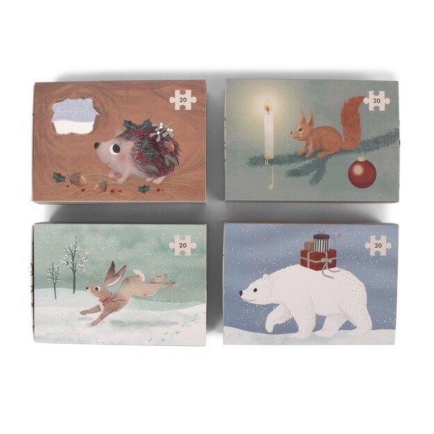 Filibabba - Set of 4 puzzles - Wonderful Winter - (FI-03311)