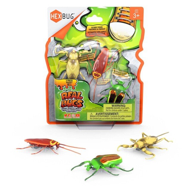 Hexbug-  Nano Real Bugs 3 pack Asst. (6068914)