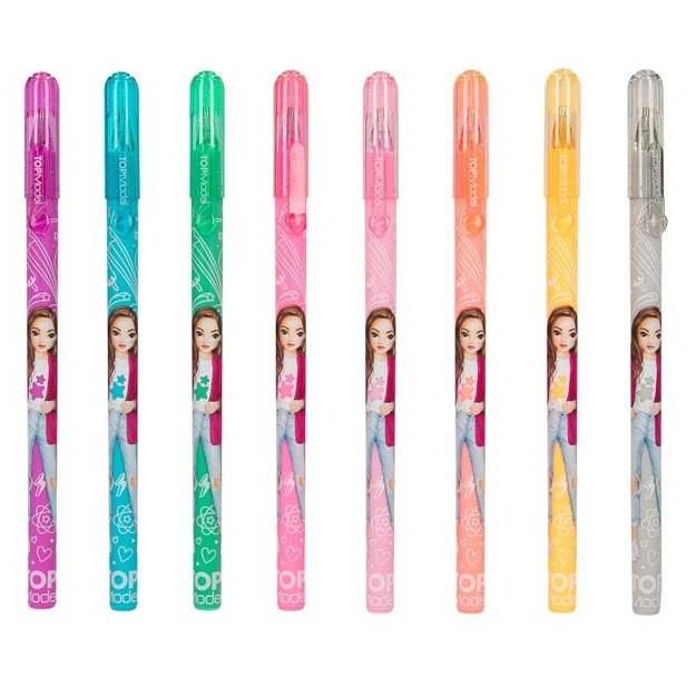 TOPModel - Glitter Gelpen set w/8 colour (0412192)