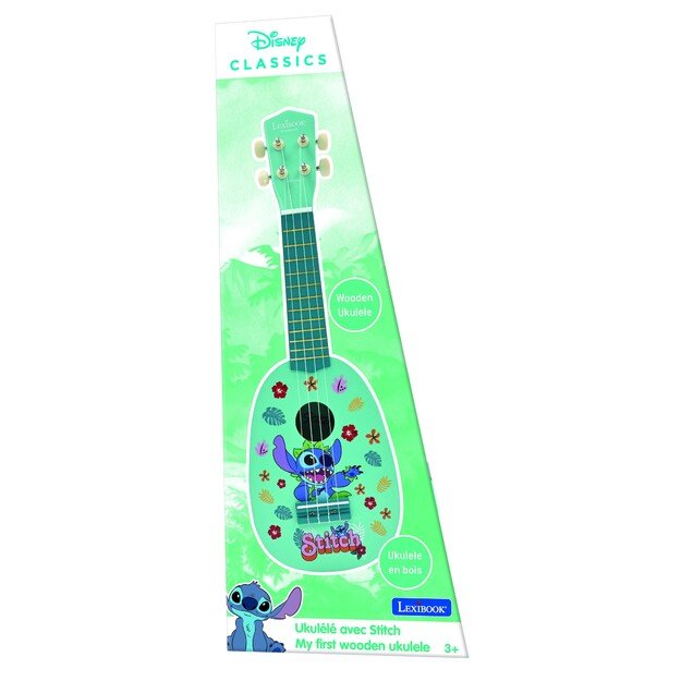 Lexibook - Stitch Wooden Ukulele with nylon cords (21')' (K230D)