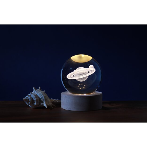 iTotal - Crystal Ball Lamp large - Saturn (XL2714A)