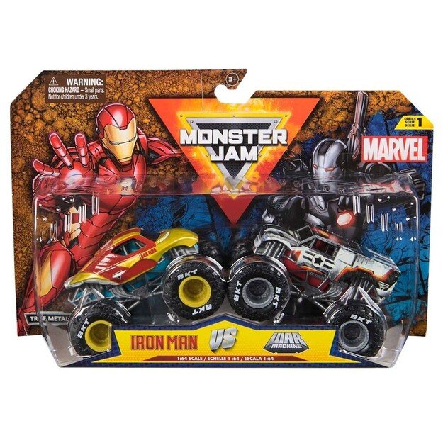 Monster Jam - 1:64 Marvel 2 Pack - Iron:War Machine (6071941)