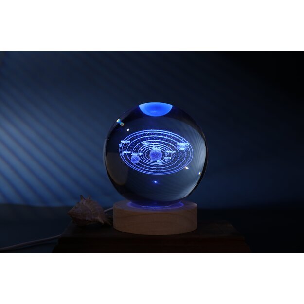 iTotal - Crystal Ball Lamp - Solar System - large