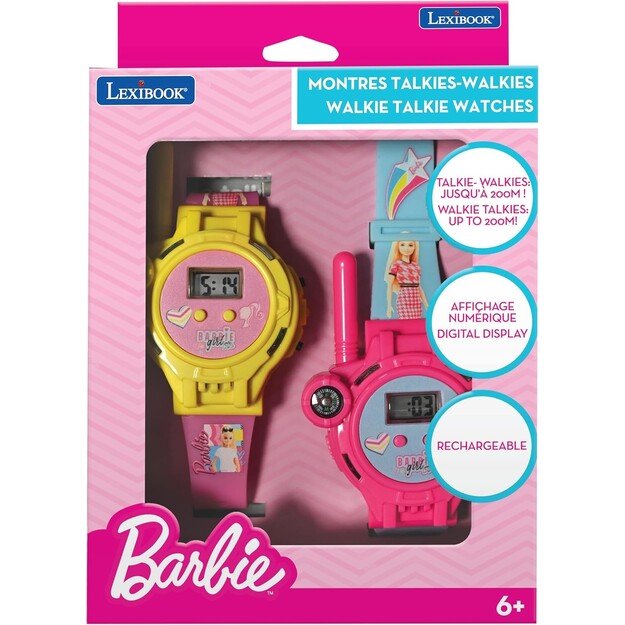 Lexibook - 2-in-1 Barbie Walkie Talkie Watch (DMWTW1BB)