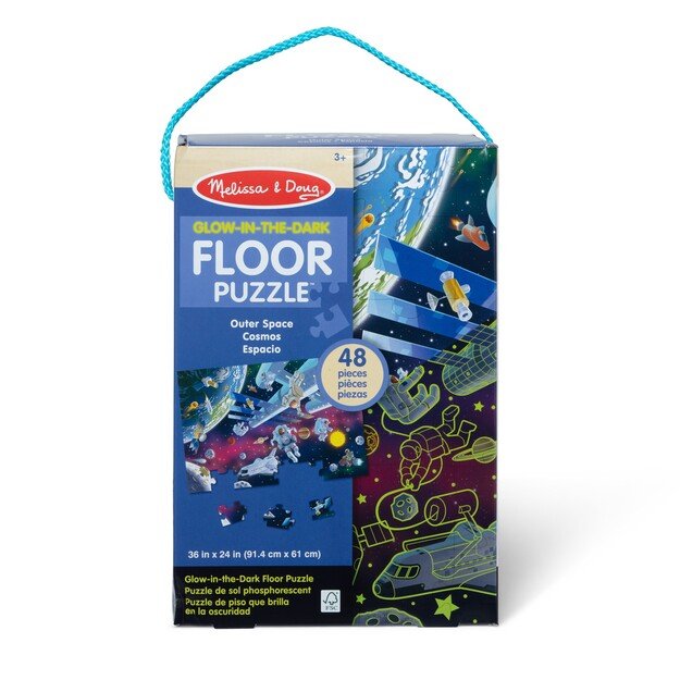 Melissa & Doug - Outer Space Glow-in-the-Dark Floor Puzzle (31010)