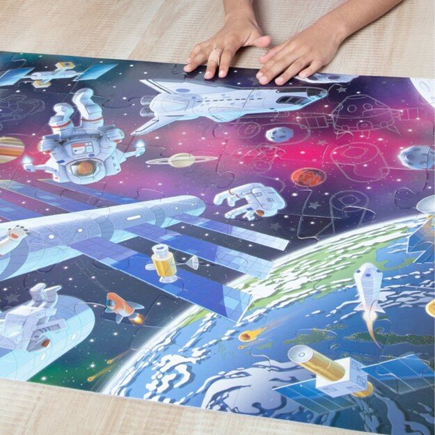 Melissa & Doug - Outer Space Glow-in-the-Dark Floor Puzzle (31010)