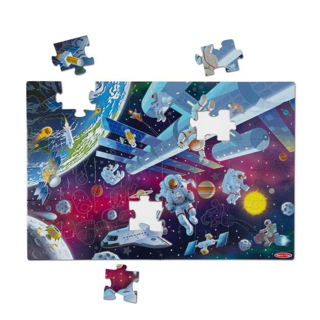 Melissa & Doug - Outer Space Glow-in-the-Dark Floor Puzzle (31010)