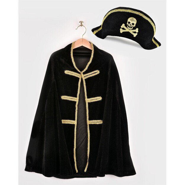 Den Goda Fen - Pirate cape & hat (98-128 cm) (F7585)