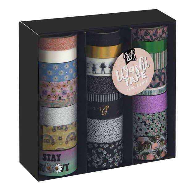 Craft ID - Washi tape 24 pcs Assorted (CR0411/22GE)