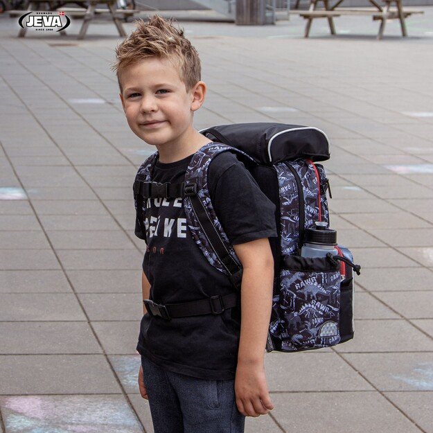 JEVA - Schoolbag (16 + 8 L) - Beginners - Dinosaur Robot (313-61)